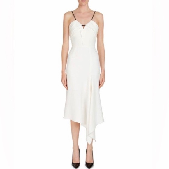 Roland Mouret White Midi Dress size 4 - Picture 2 of 9